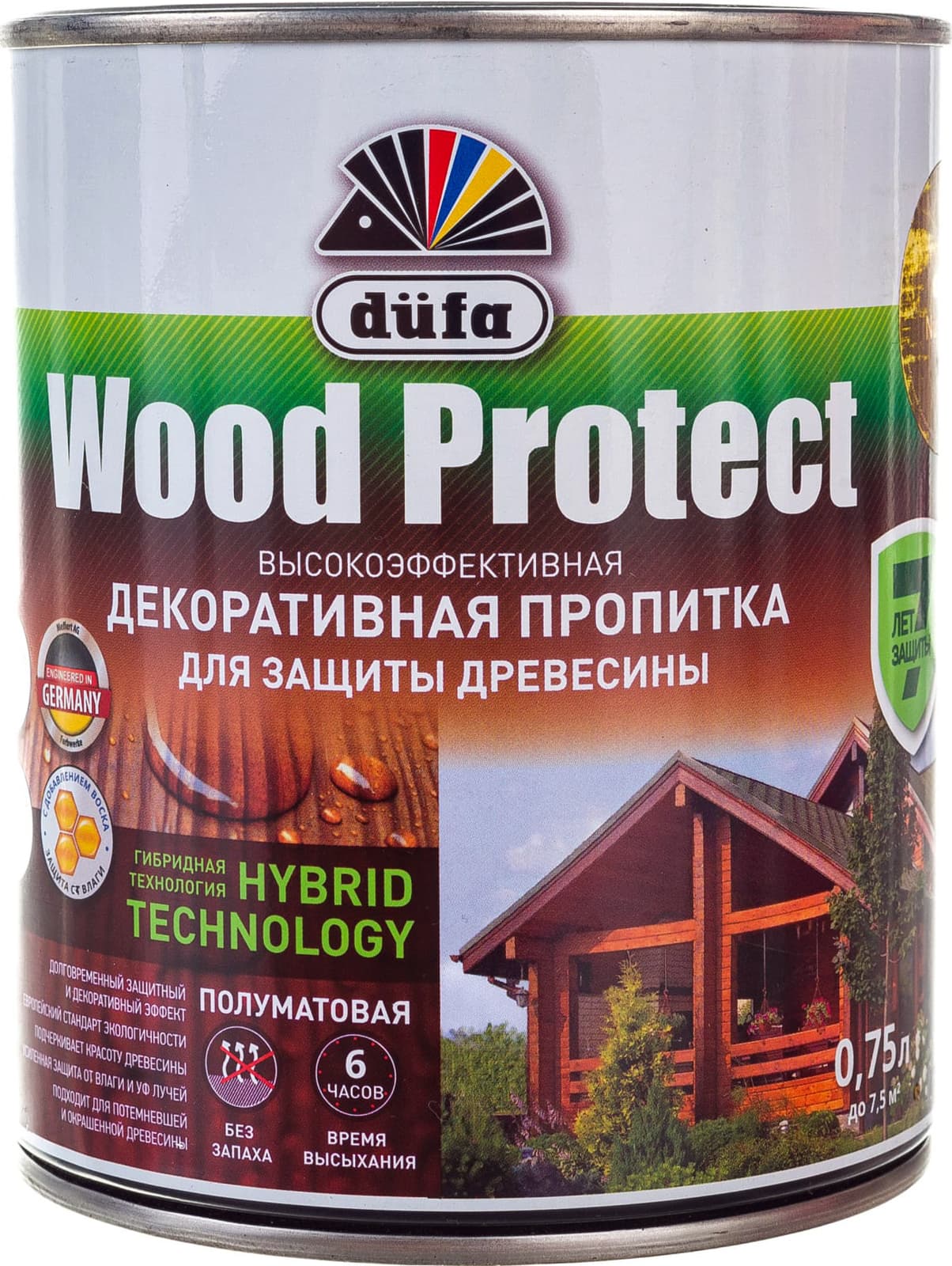 Пропитка для дерева DUFA Wood Protect 0,75 кг палисандр — цена в Мелеузе,  купить в интернет-магазине, характеристики и отзывы, фото